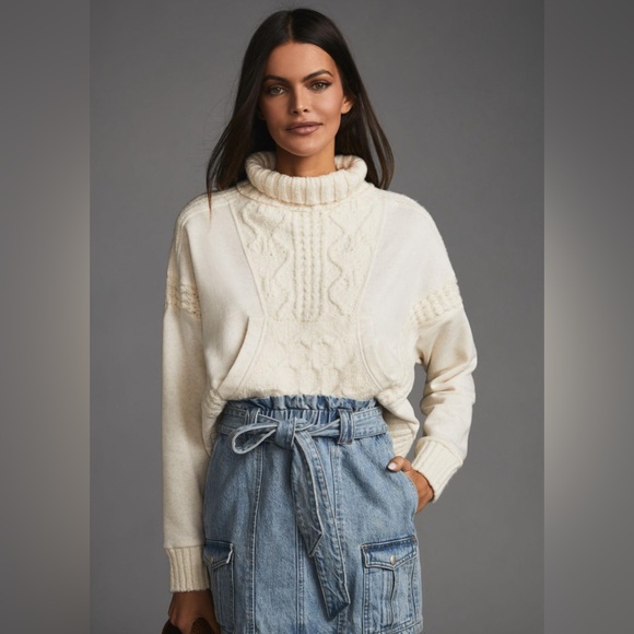 NWT Daily Practice by Anthropologie Cable-Knit Sweater - Picture 14 of 16